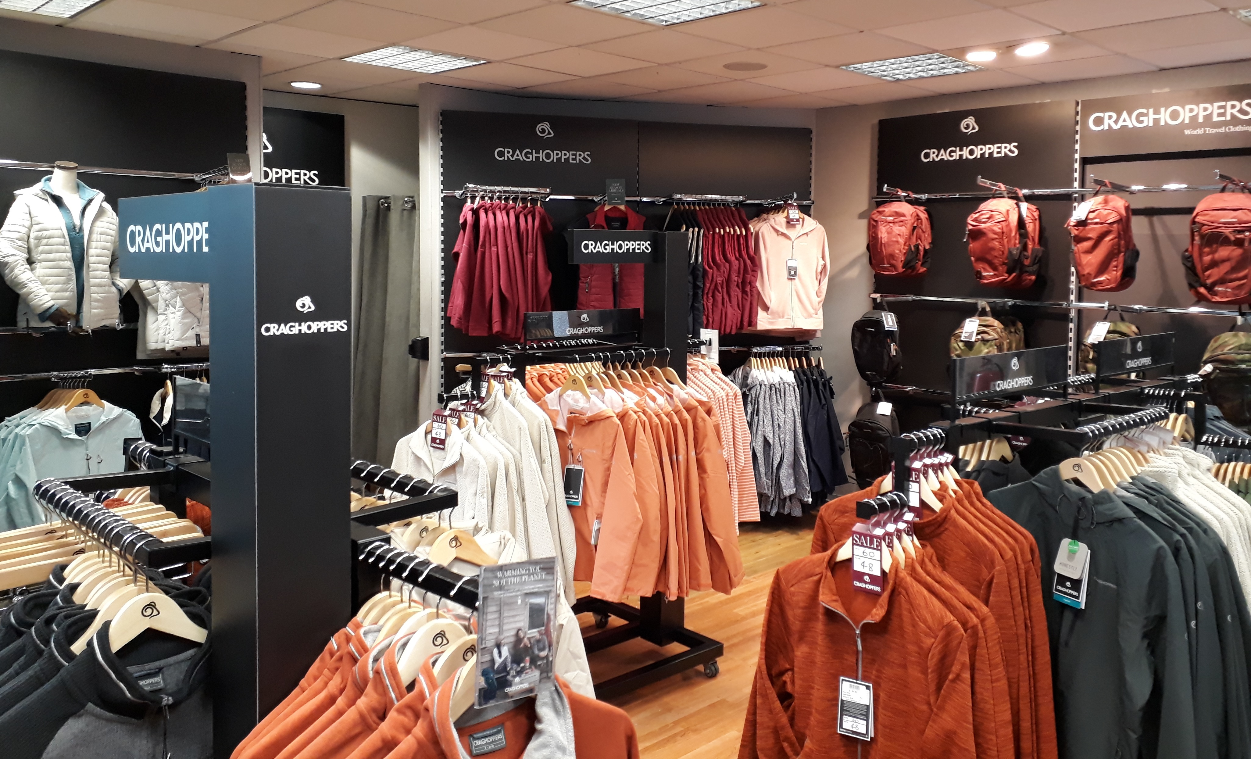 Craghoppers Retail Interior Signs