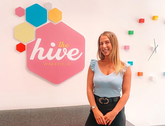 New reception graphics for the Hive