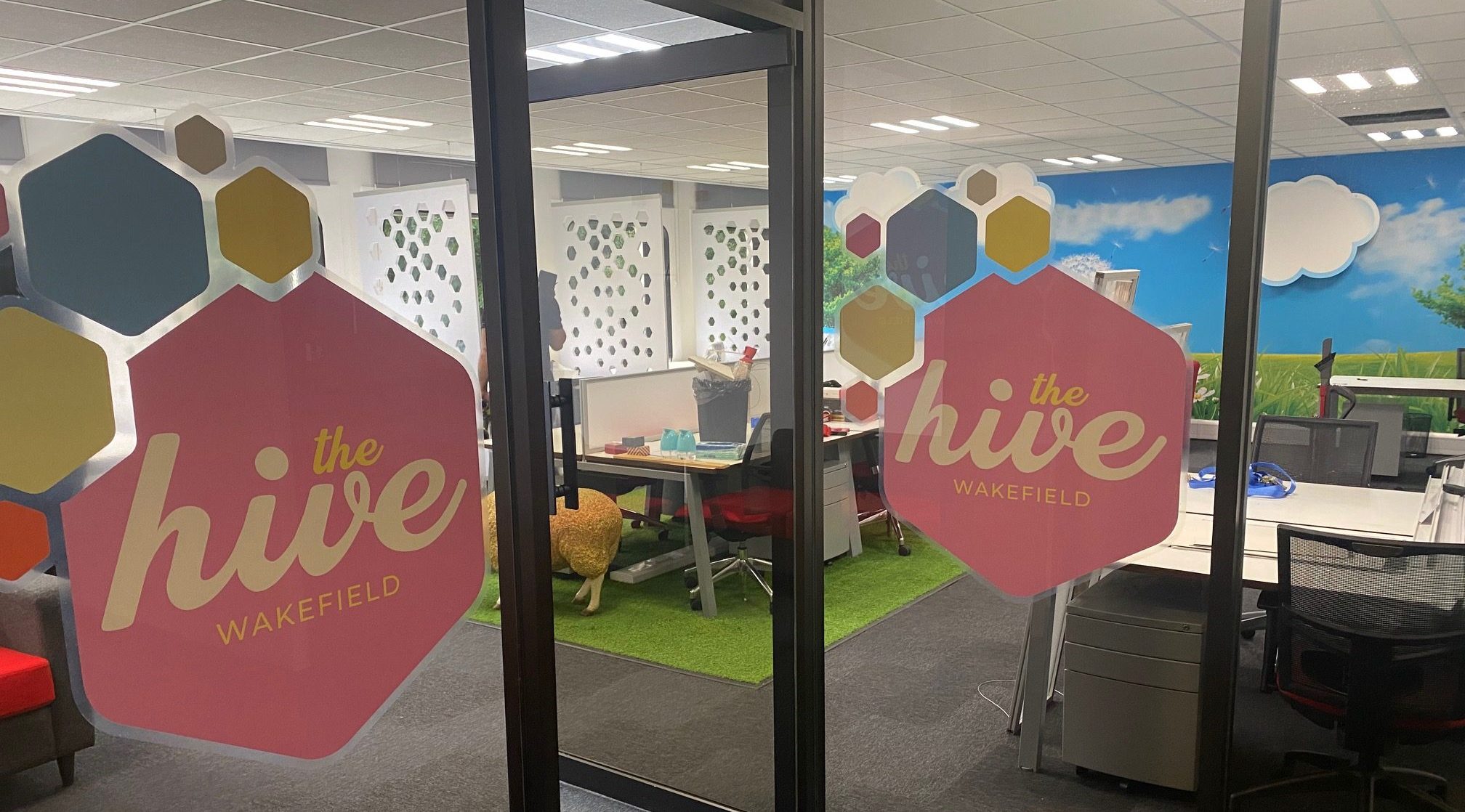 Window graphics for The Hive Wakefield