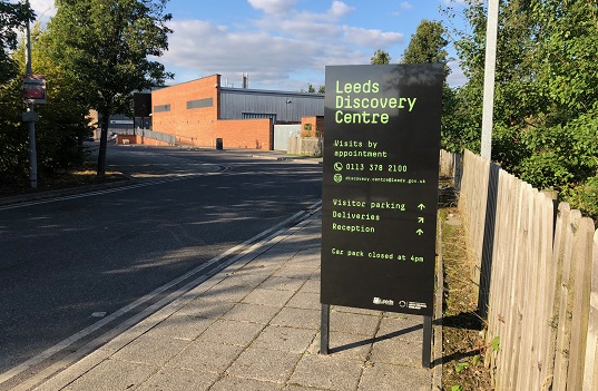 Dibond car park sign